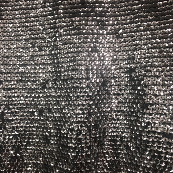 Olivaceous Silver Sequinned Zip Front Jacket - Picture 15 of 15